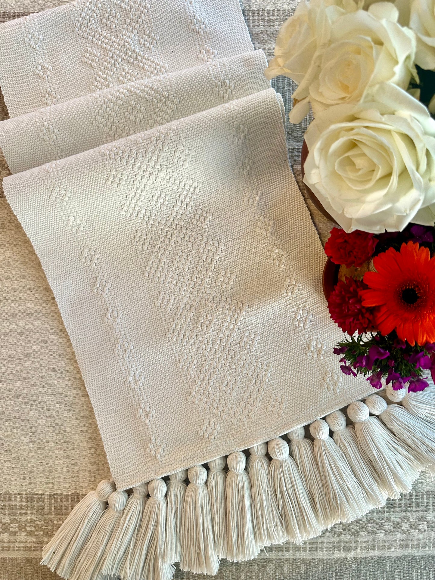 Blanca Woven Table Runner