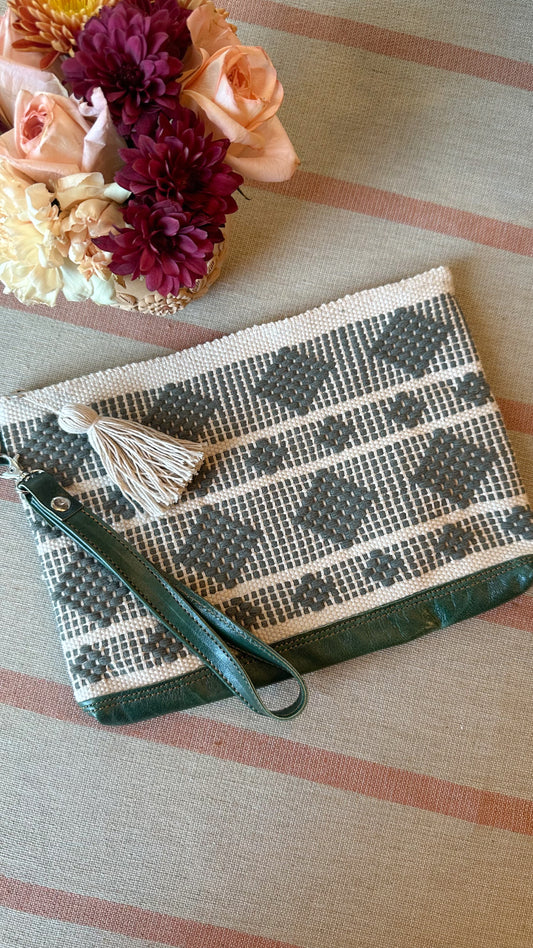 Sofia Woven Clutch