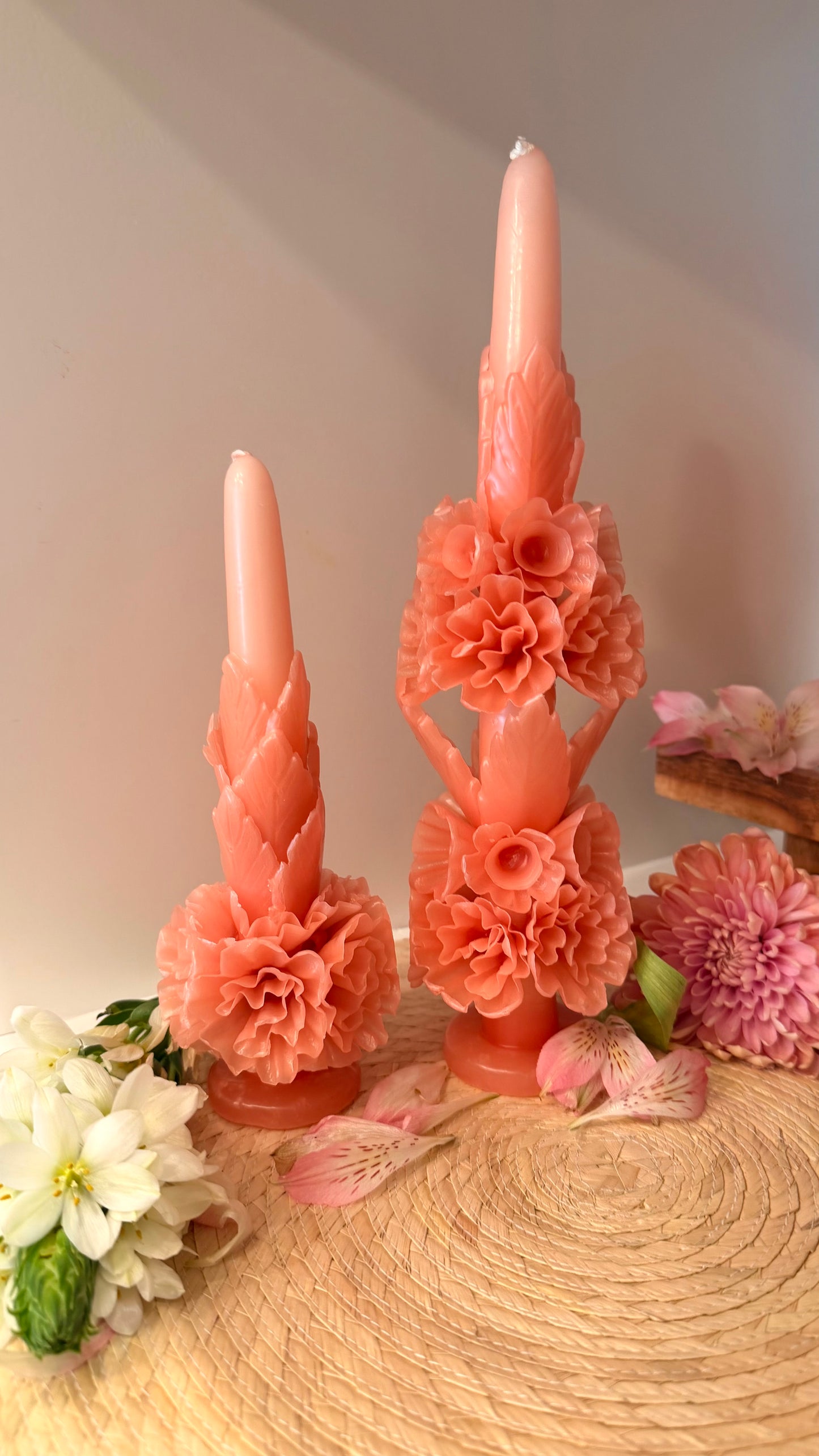 Amelia Floral Taper Candle