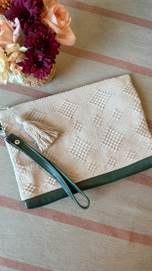 Alma Woven Clutch