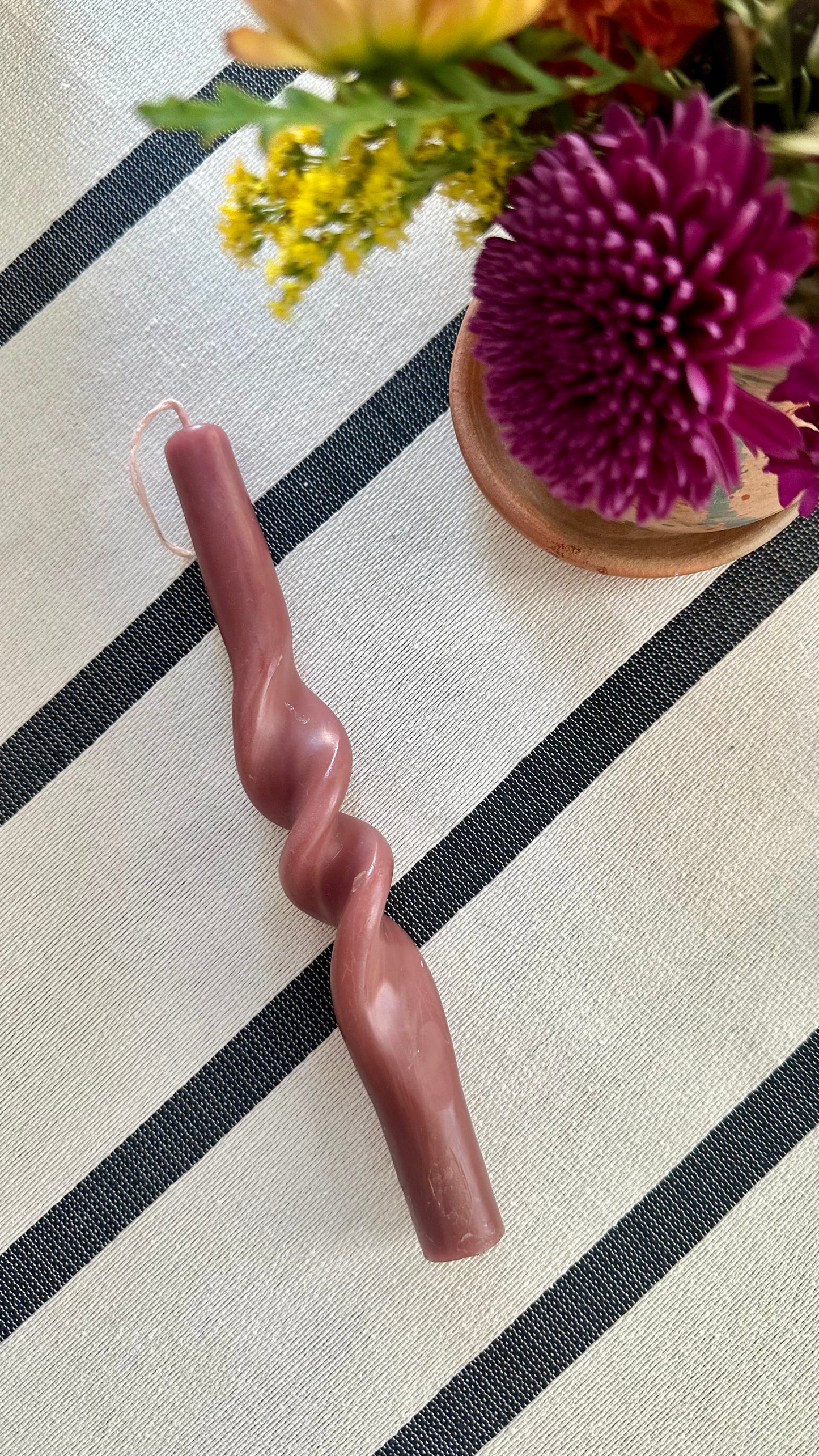 Valentina Twisted Taper Candle