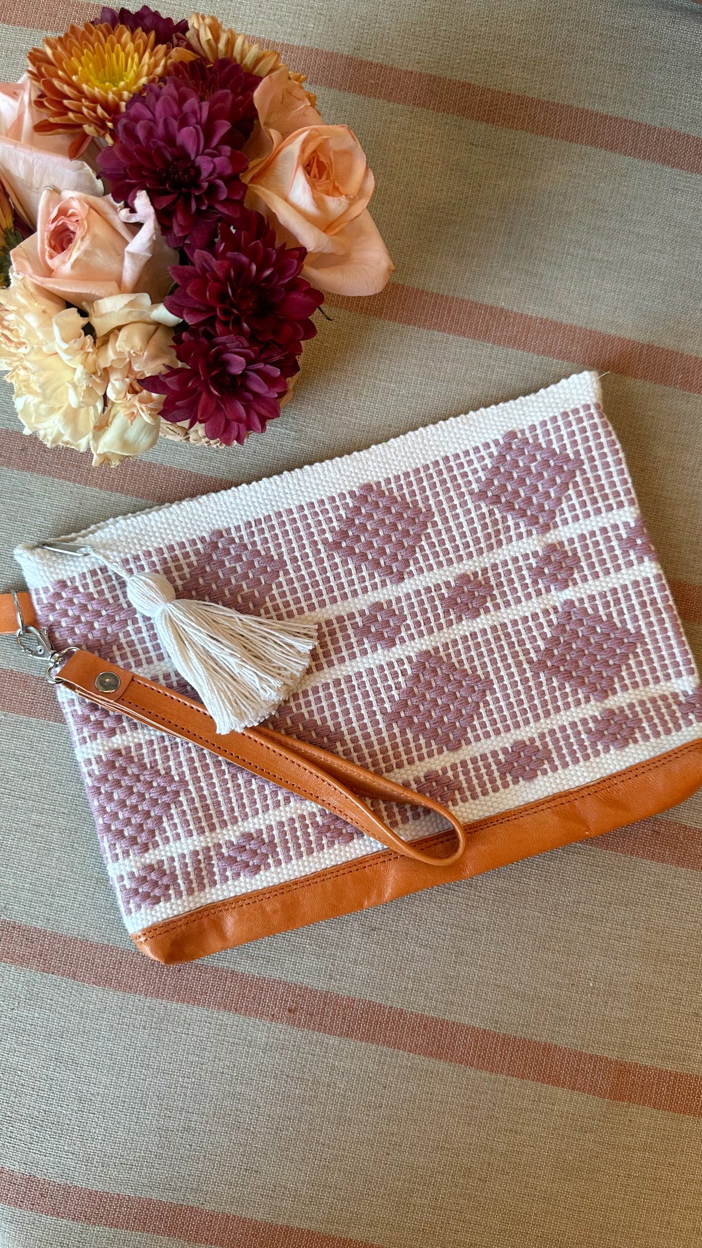 Rosa Woven Clutch