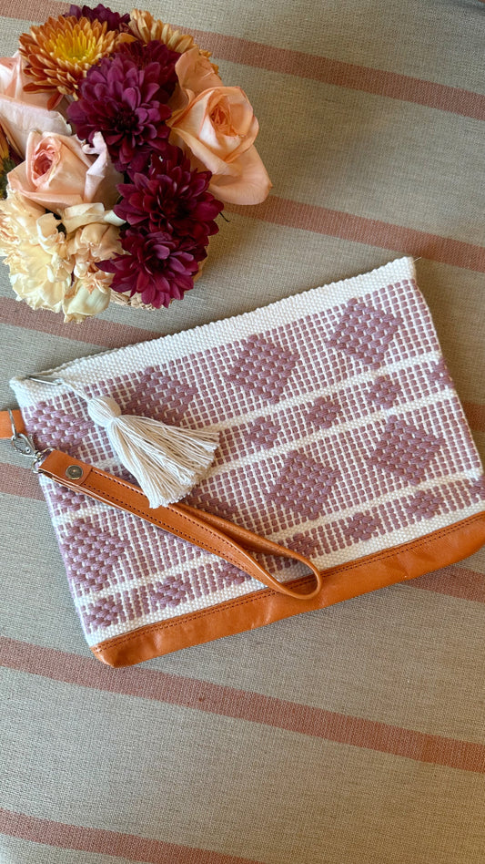 Rosa Woven Clutch