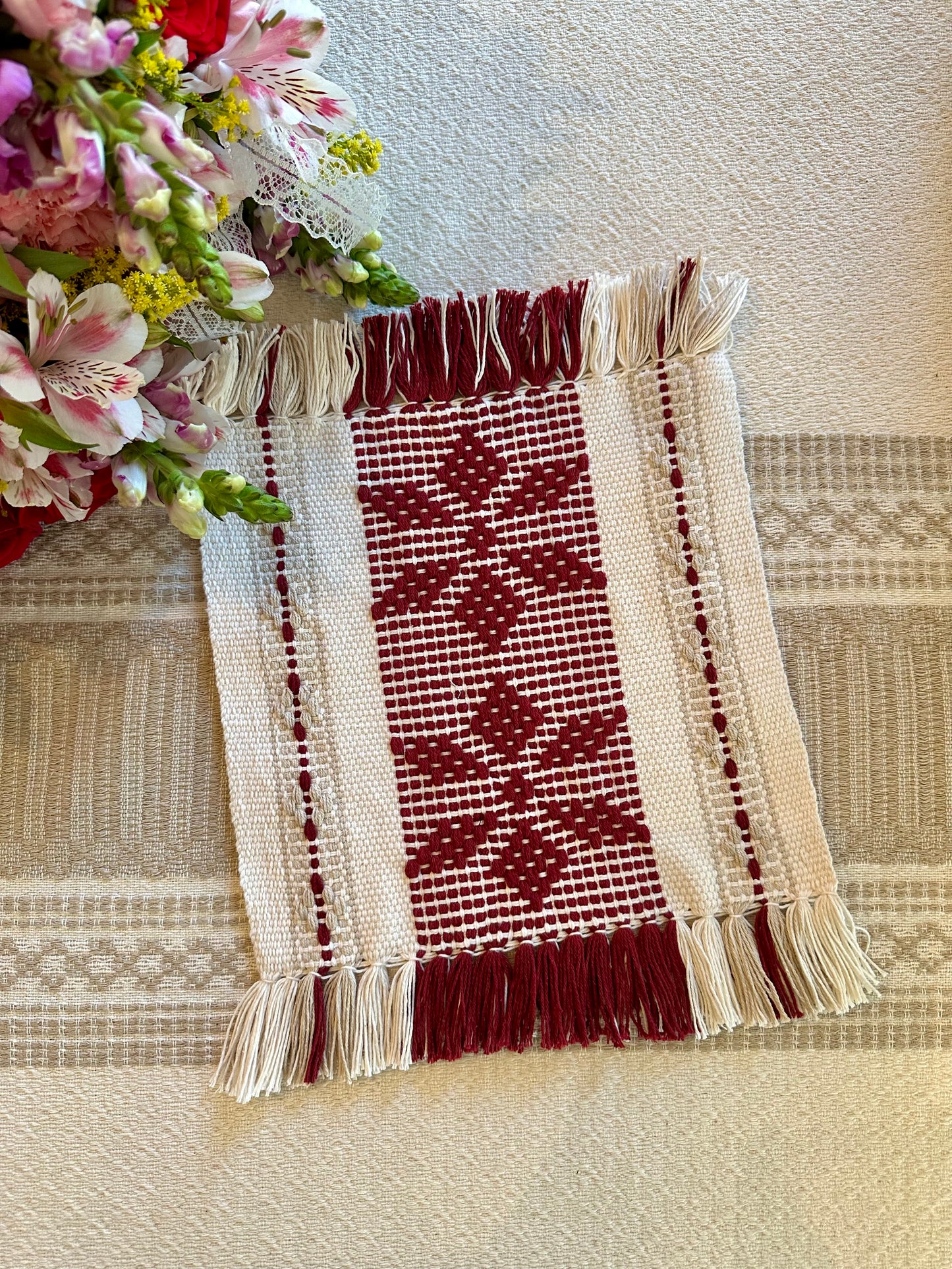 Natividad Woven Lg Coaster