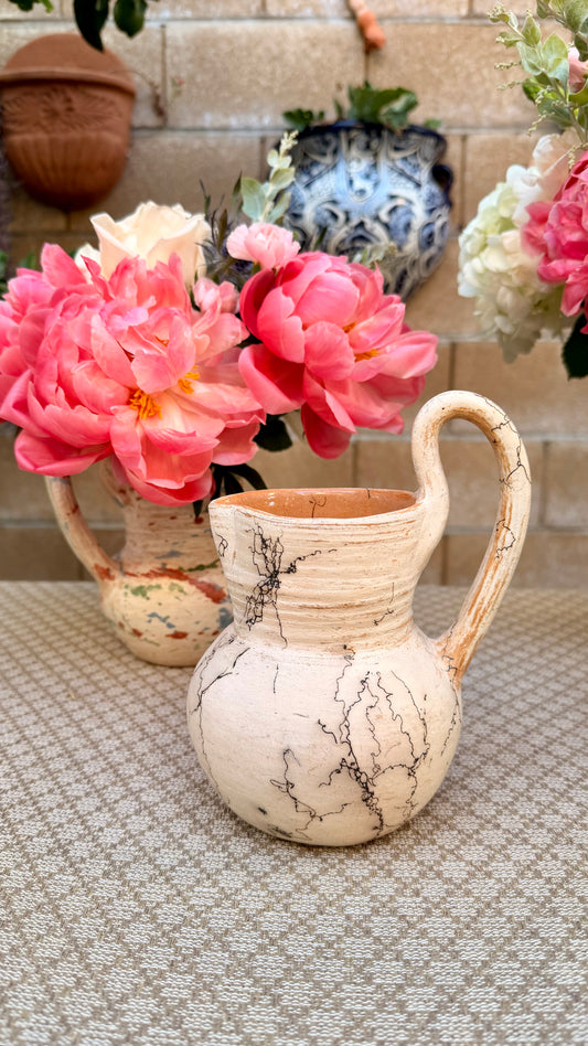 Elena Small Clay Pitcher