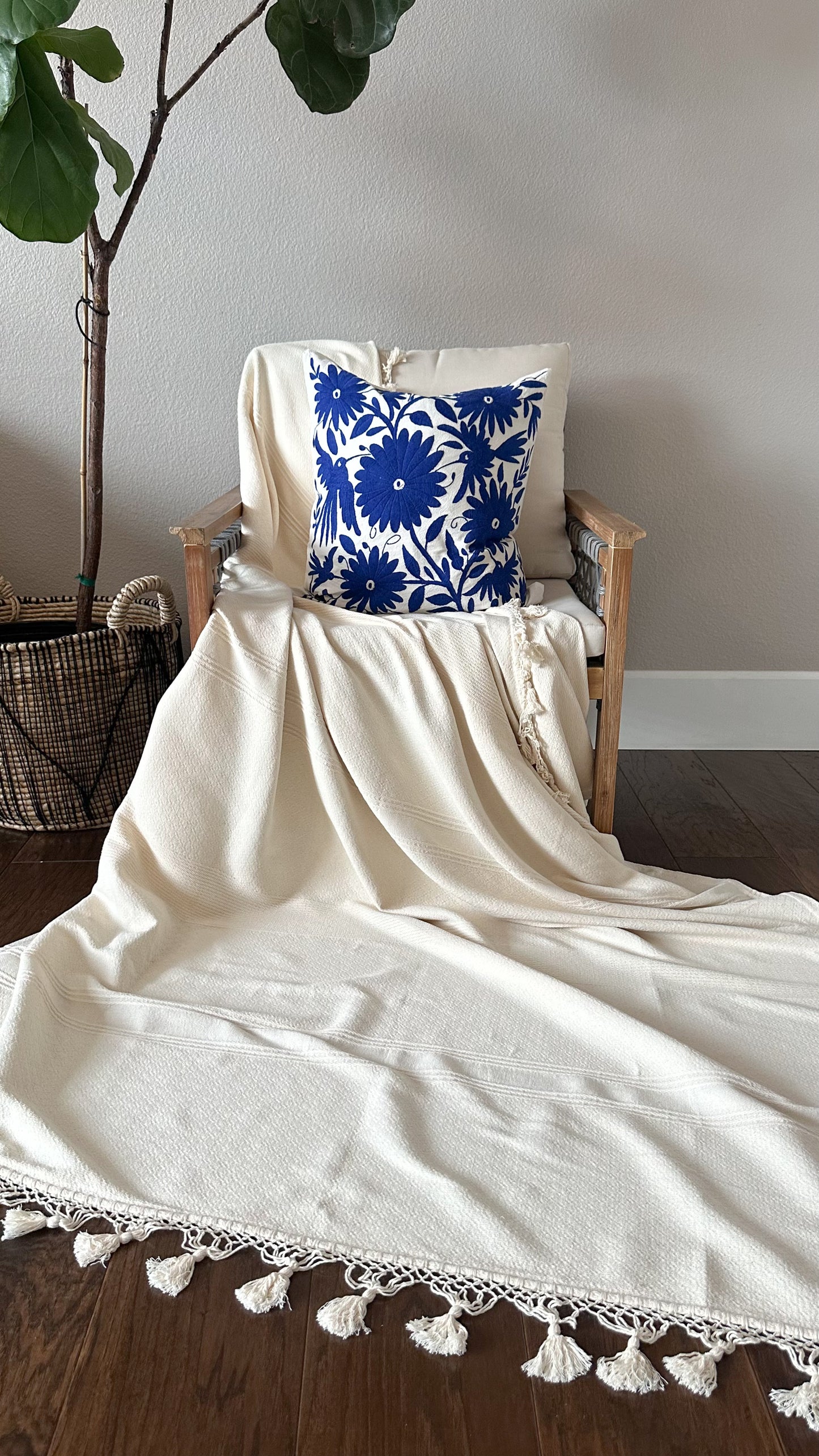 Aurora Otomi Embroidered Pillow Cover