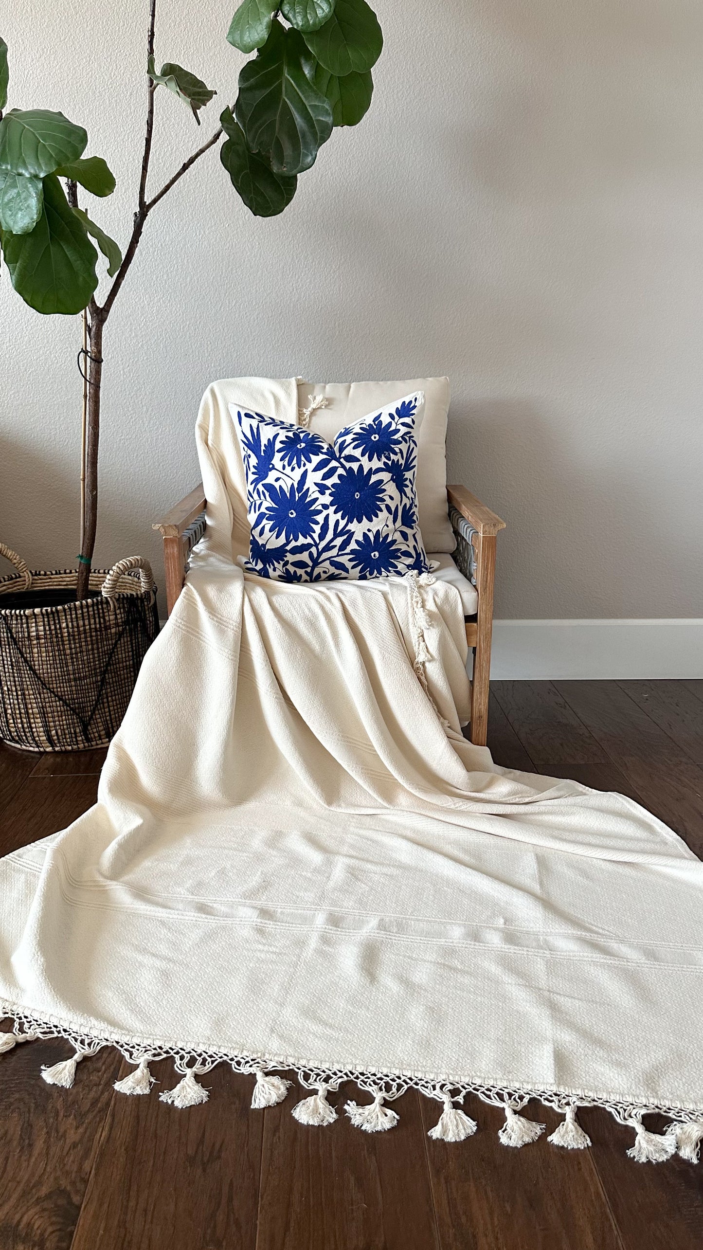 Julieta Otomi Embroidered Pillow Cover