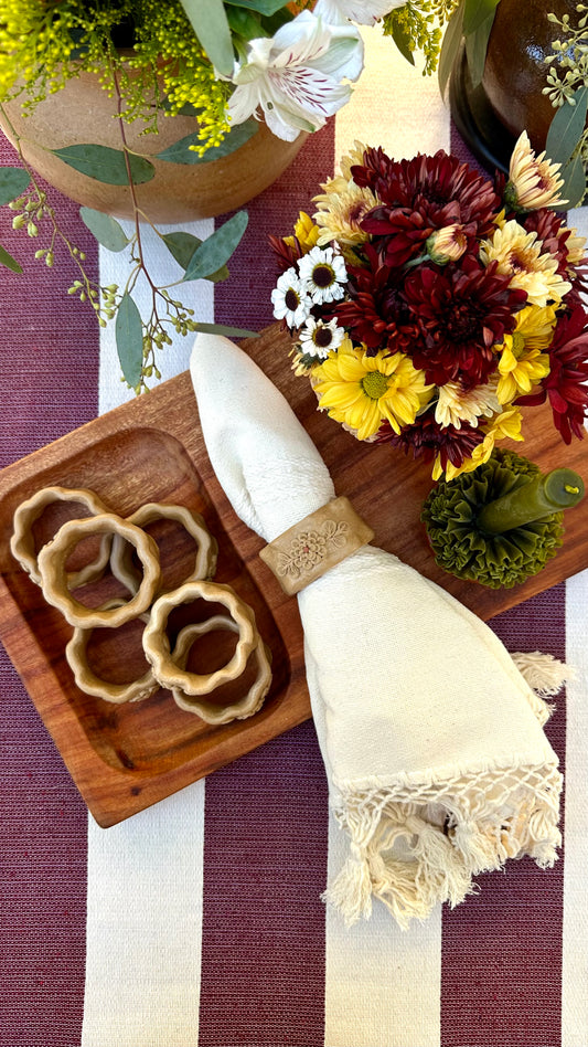 Dulce Maria Clay Napkin Rings