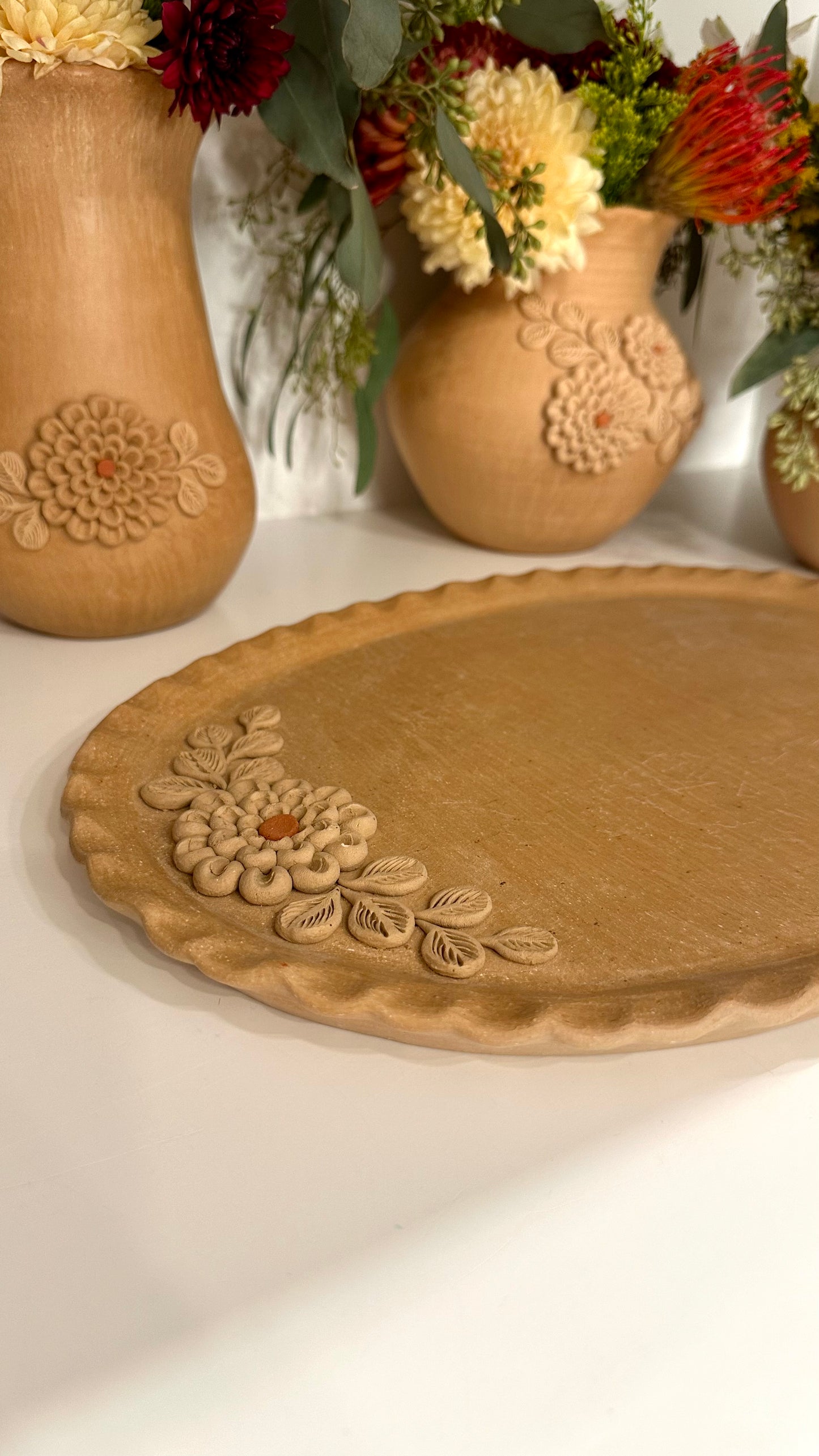 Paola Clay Oval Platter