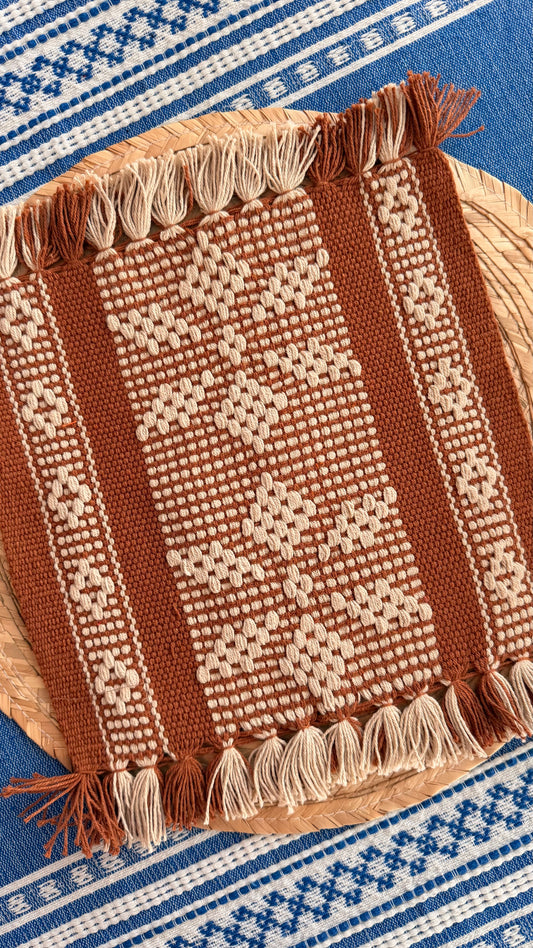 Nochebuena Woven Lg Coaster