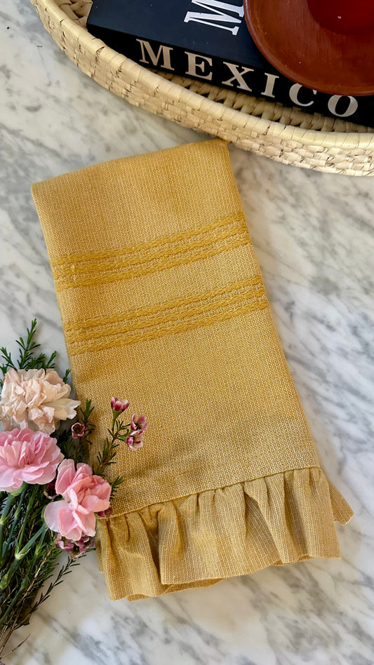 Sol Woven Ruffle Napkin