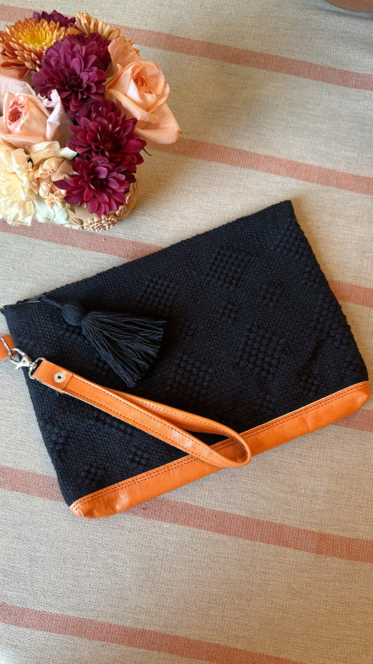 Lily Woven Clutch