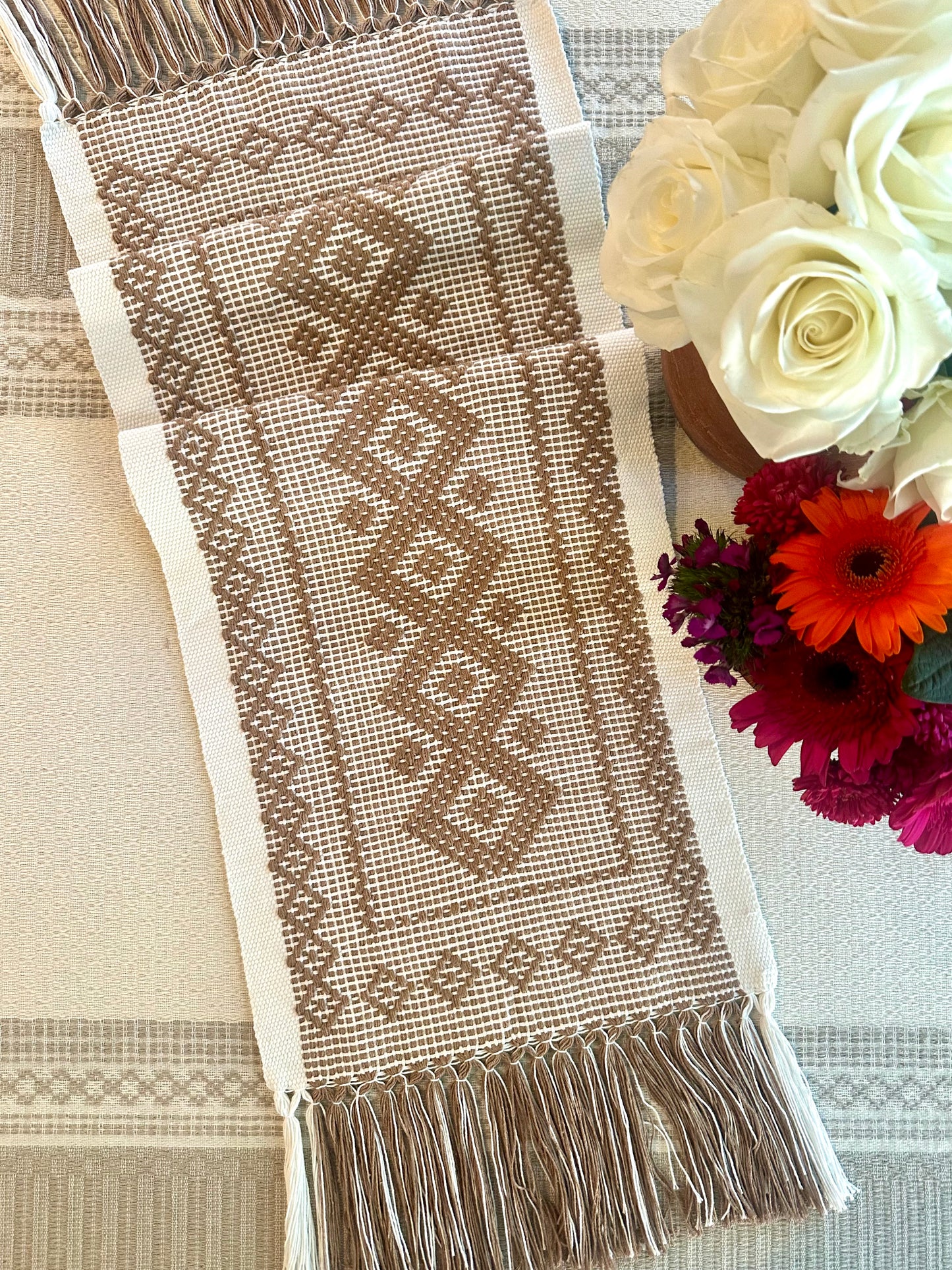 Lucia Woven Small Table Runner