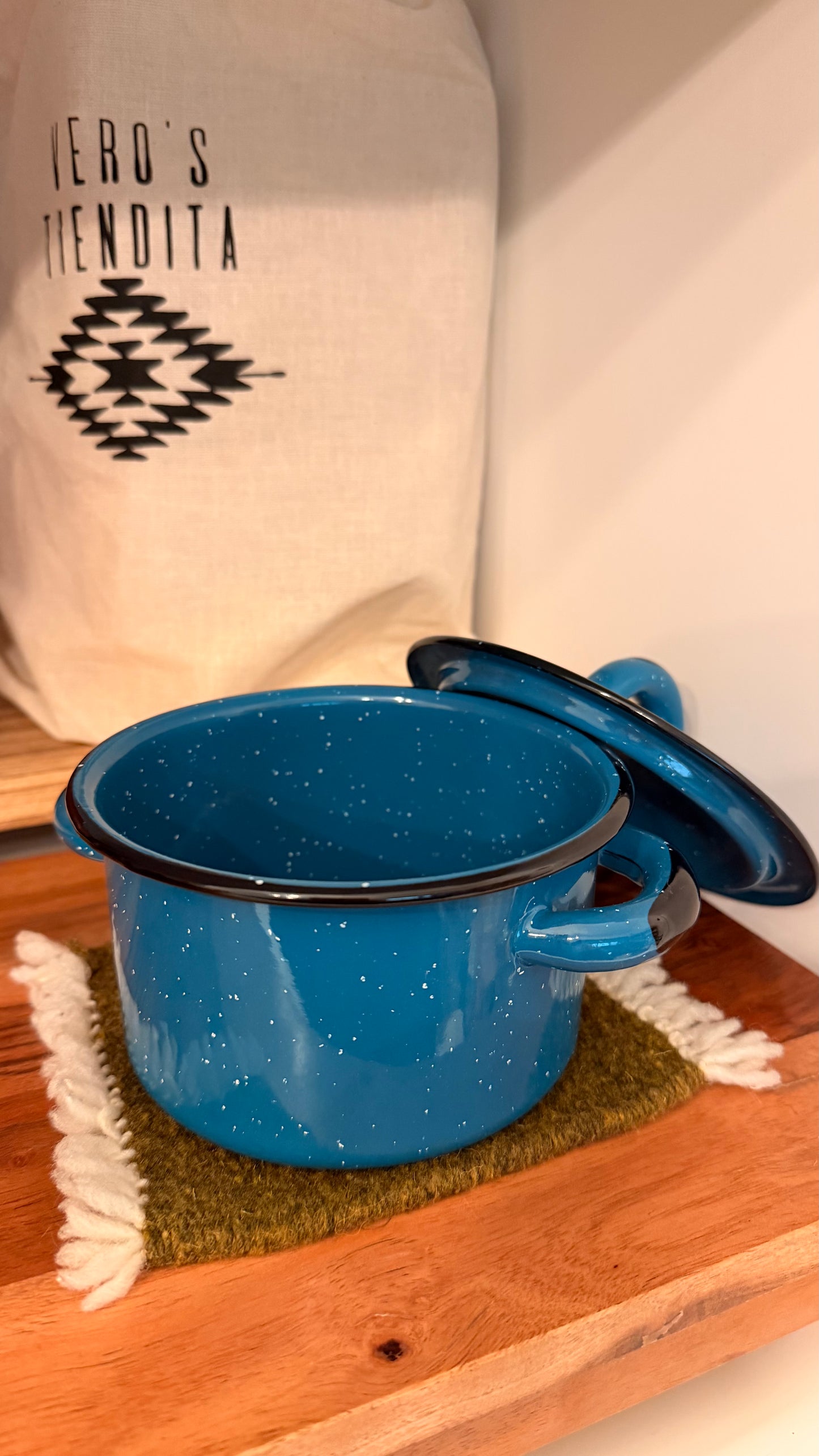 Azul Cazuelita Enamel Dish