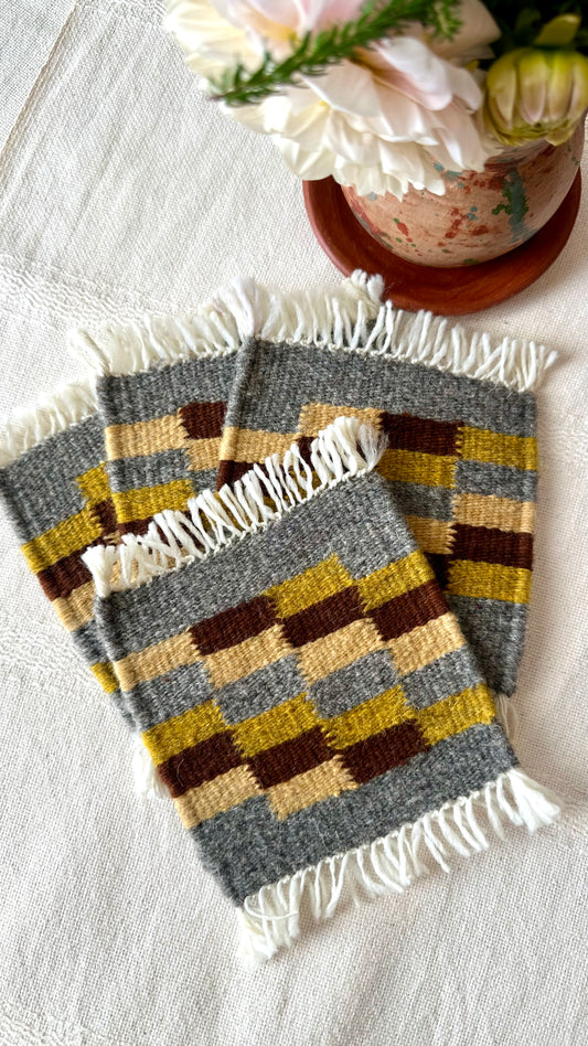 Luis Wool Coasters set of 4