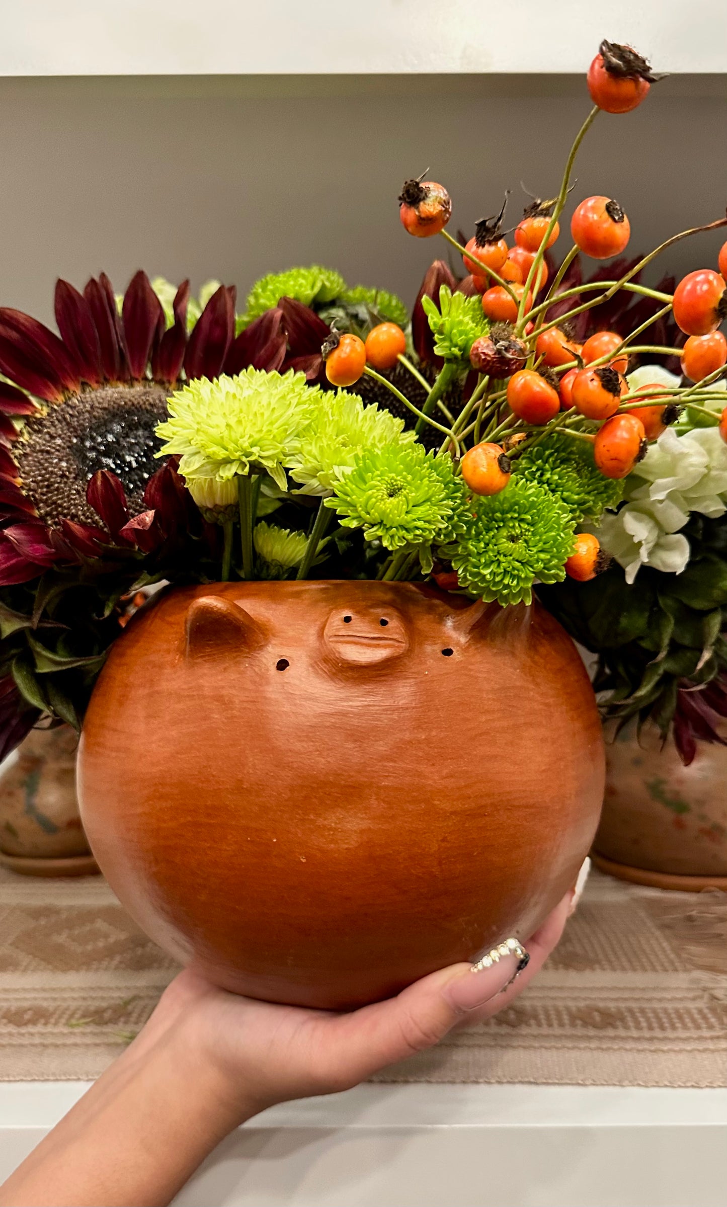 Petunia Piggy Bowl