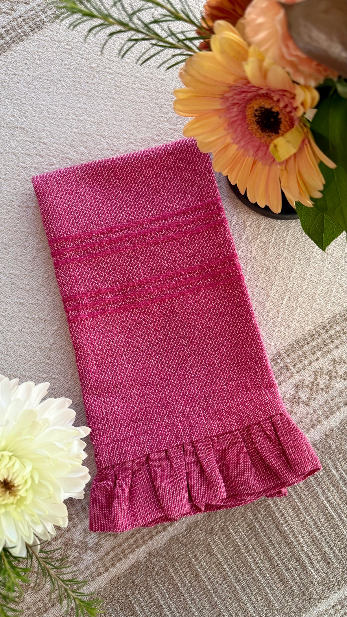 Rosa Woven Ruffle Napkin
