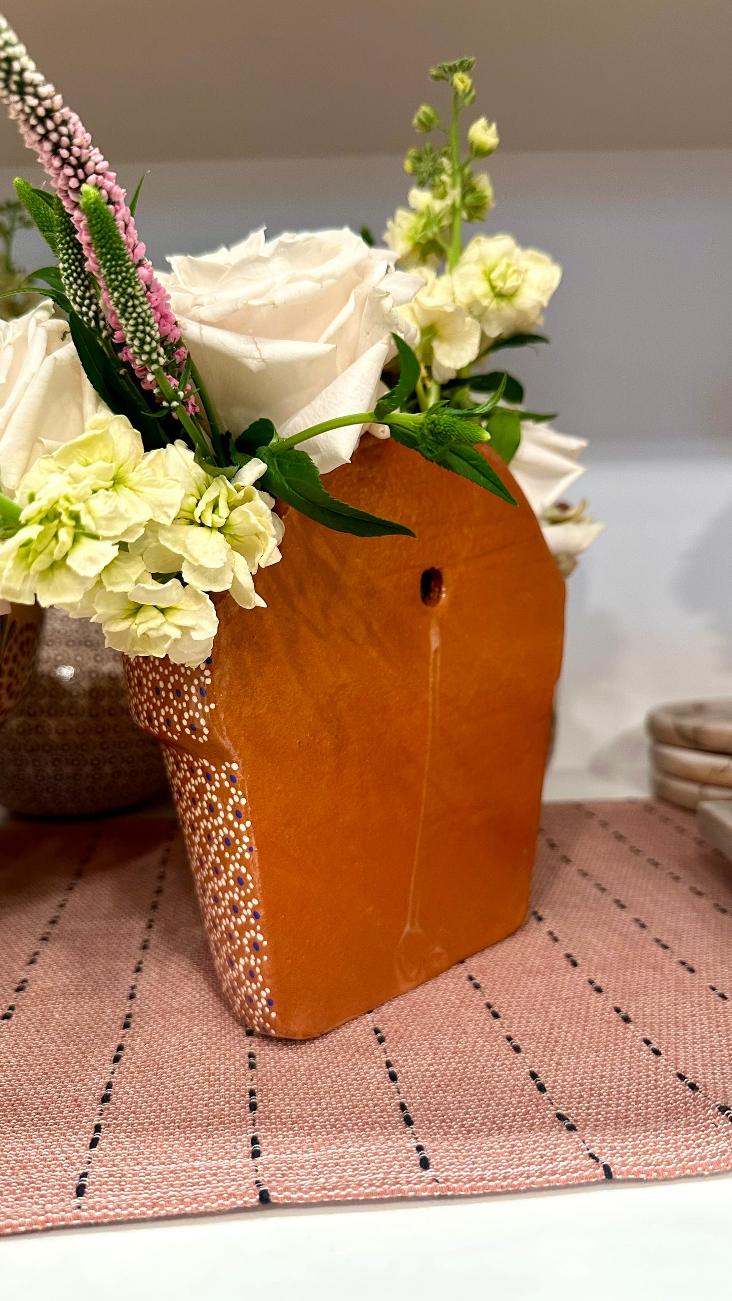 Violeta Medium Clay Wall Planter