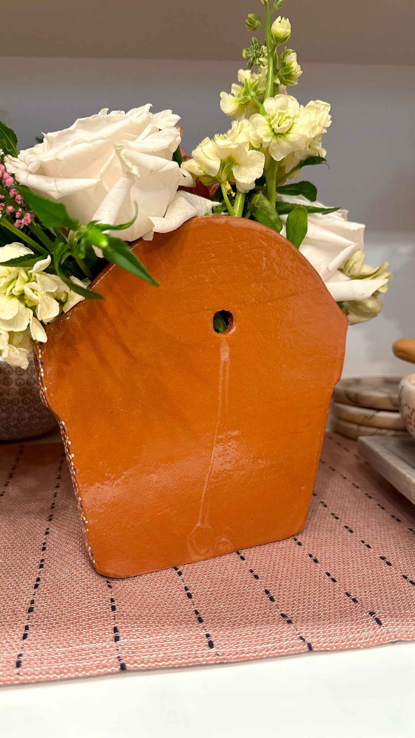 Violeta Medium Clay Wall Planter
