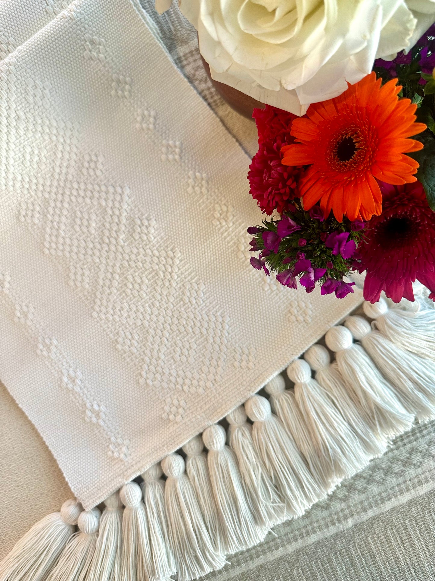 Blanca Woven Table Runner