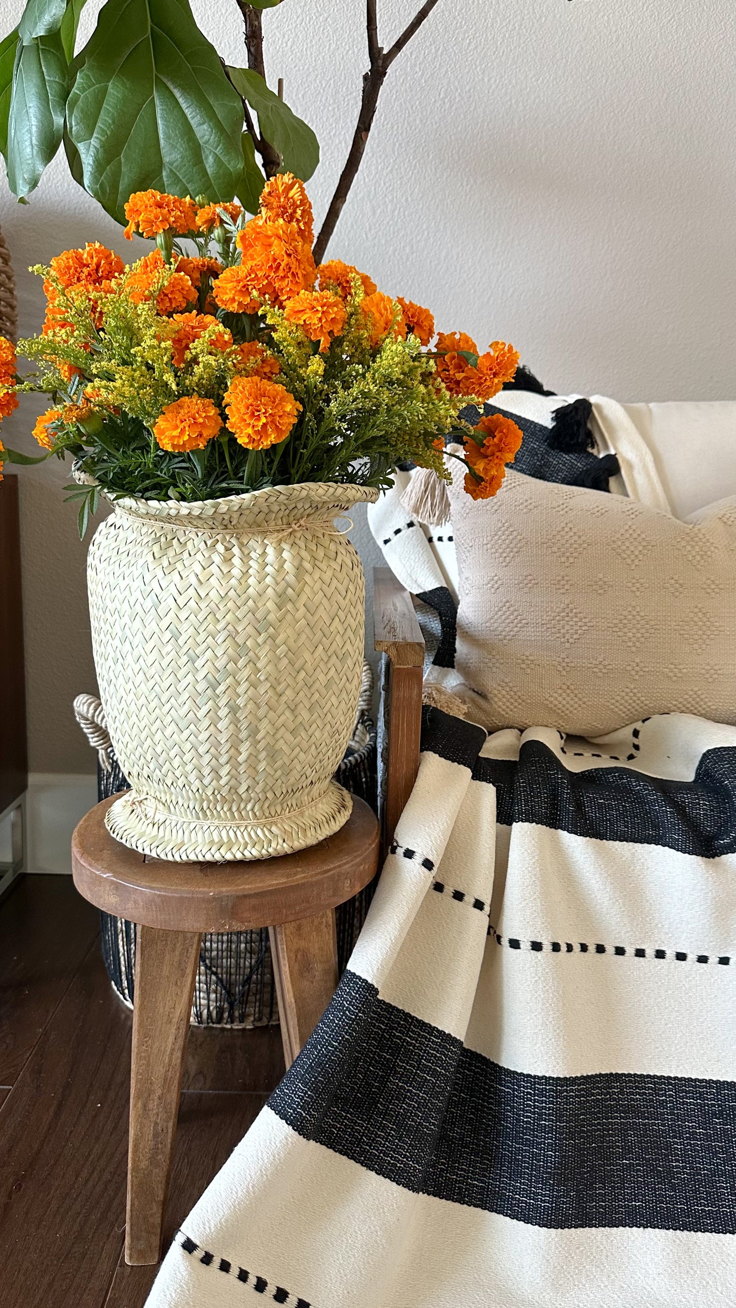 Dalia Woven Palm Vase