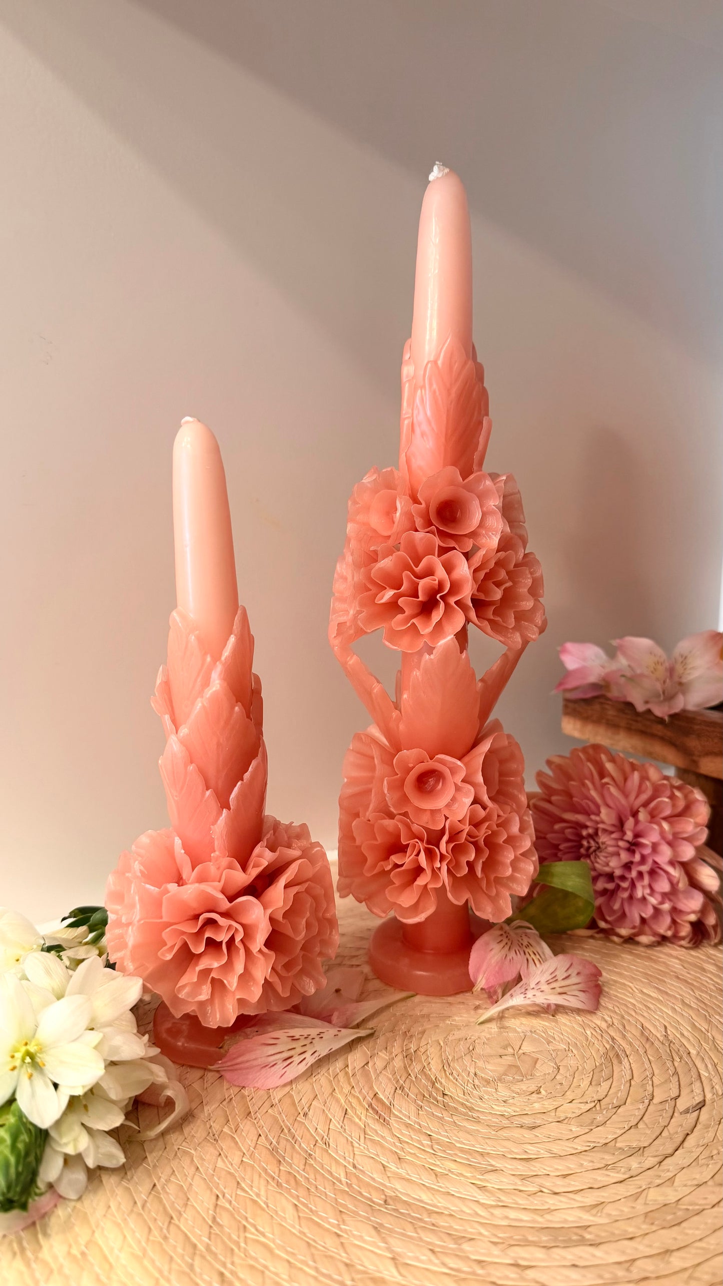 Amelia Floral Taper Candle