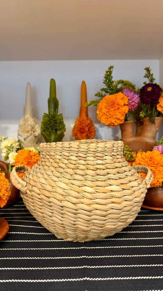 Victoria Woven Palm Vase