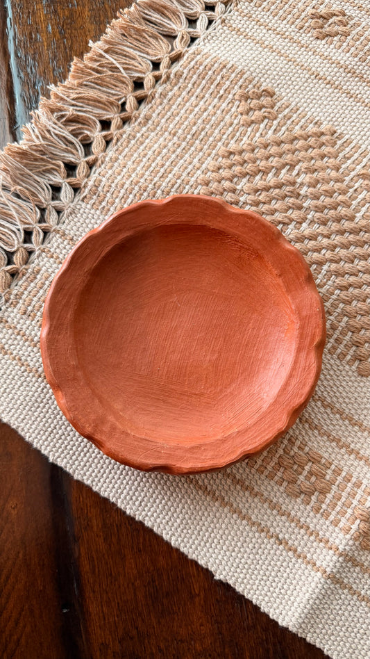 Lily Red Clay Coaster