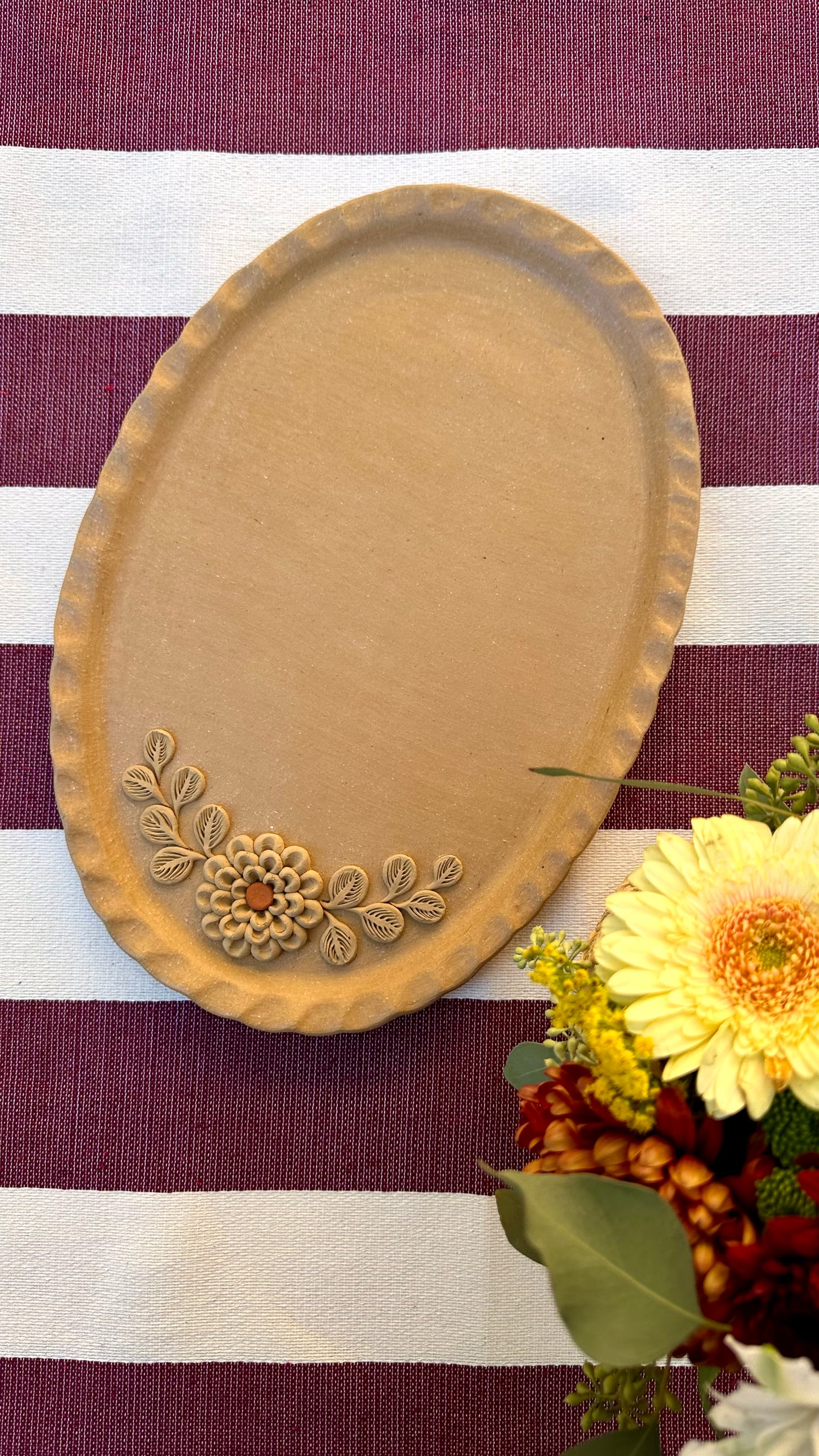 Paola Clay Oval Platter