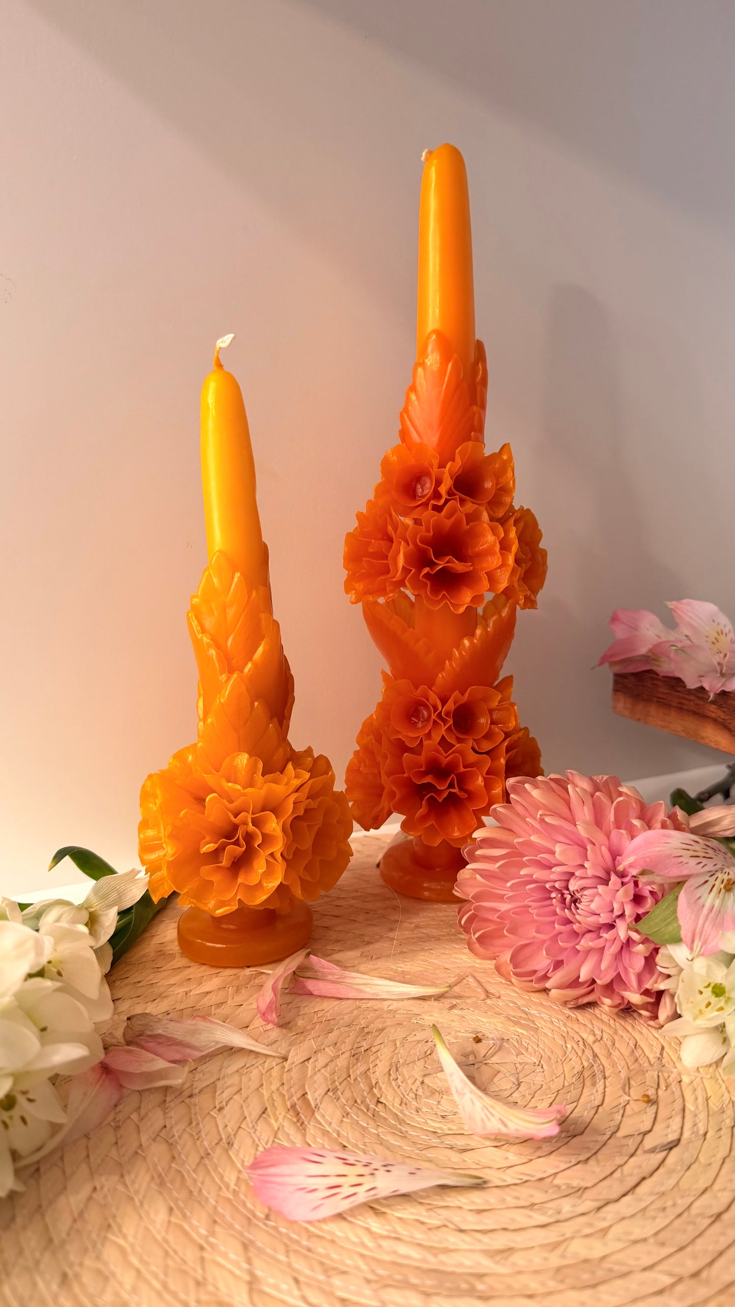 Catalina Floral Taper Candle