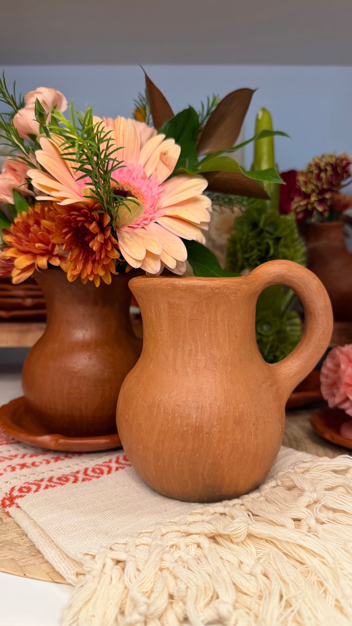 Ana Paula Small Clay Pitcher