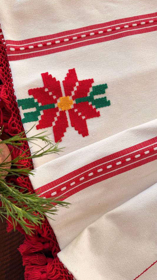 Nochebuena Woven Tablecloth