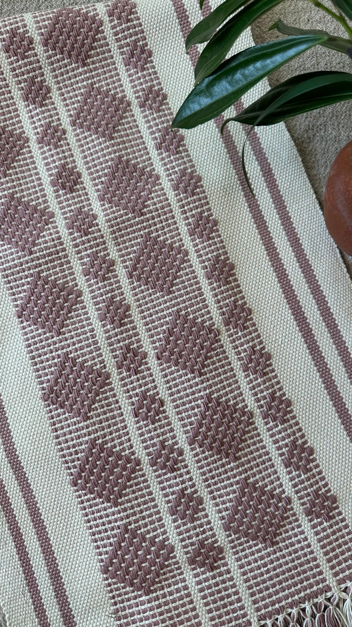 Rosa Guadalupe Woven Table Runner