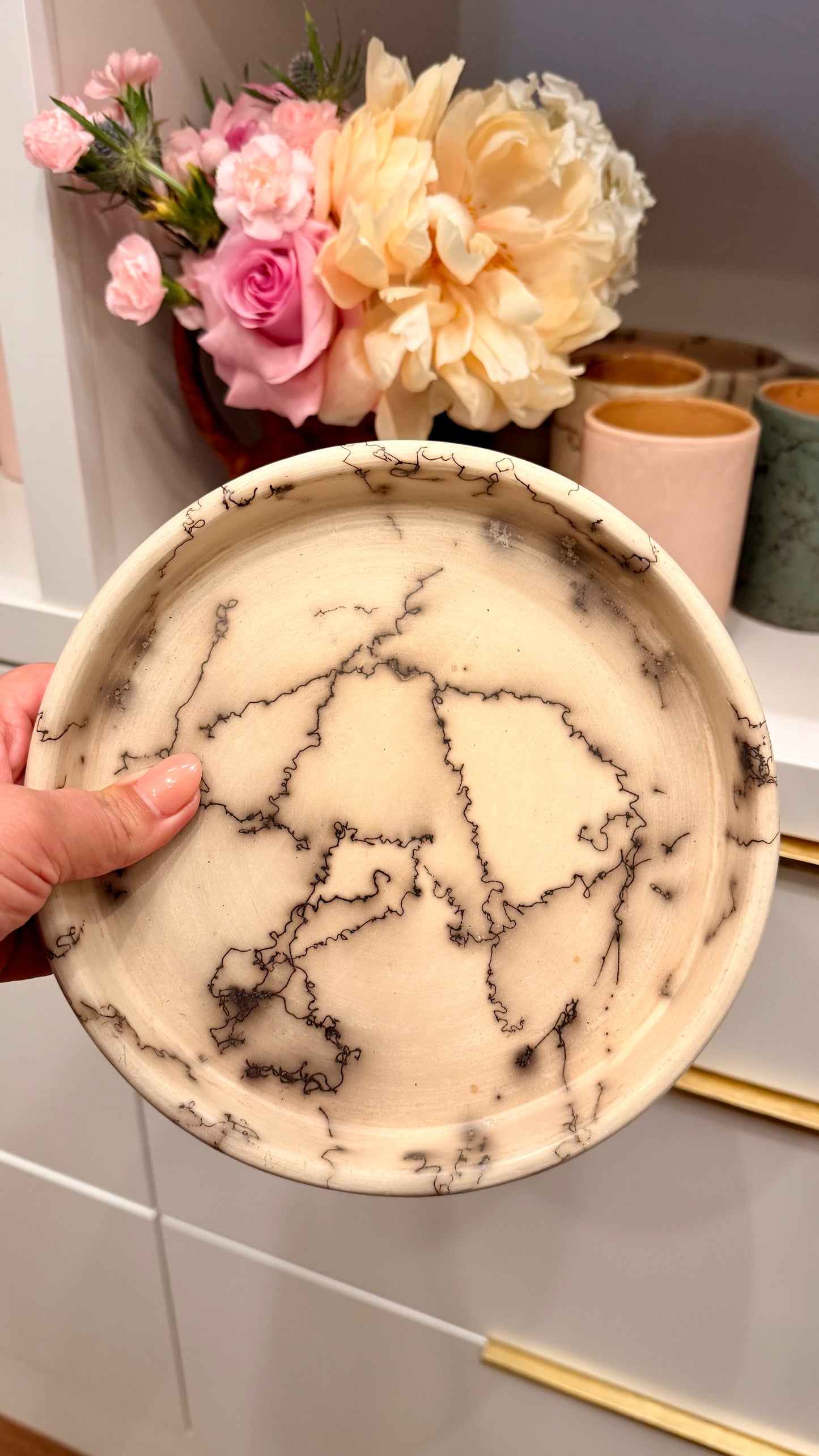 Camila Tall Rim Salad Clay Plate