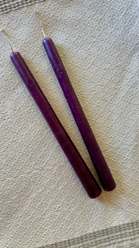 Violeta Taper Candle set of 2