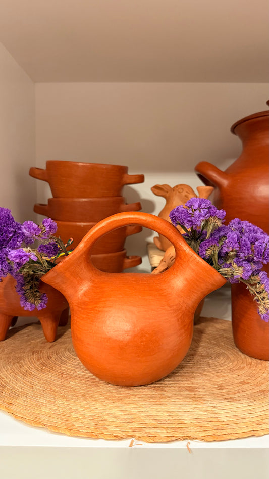 Albertita Clay Vase (Double Opening)
