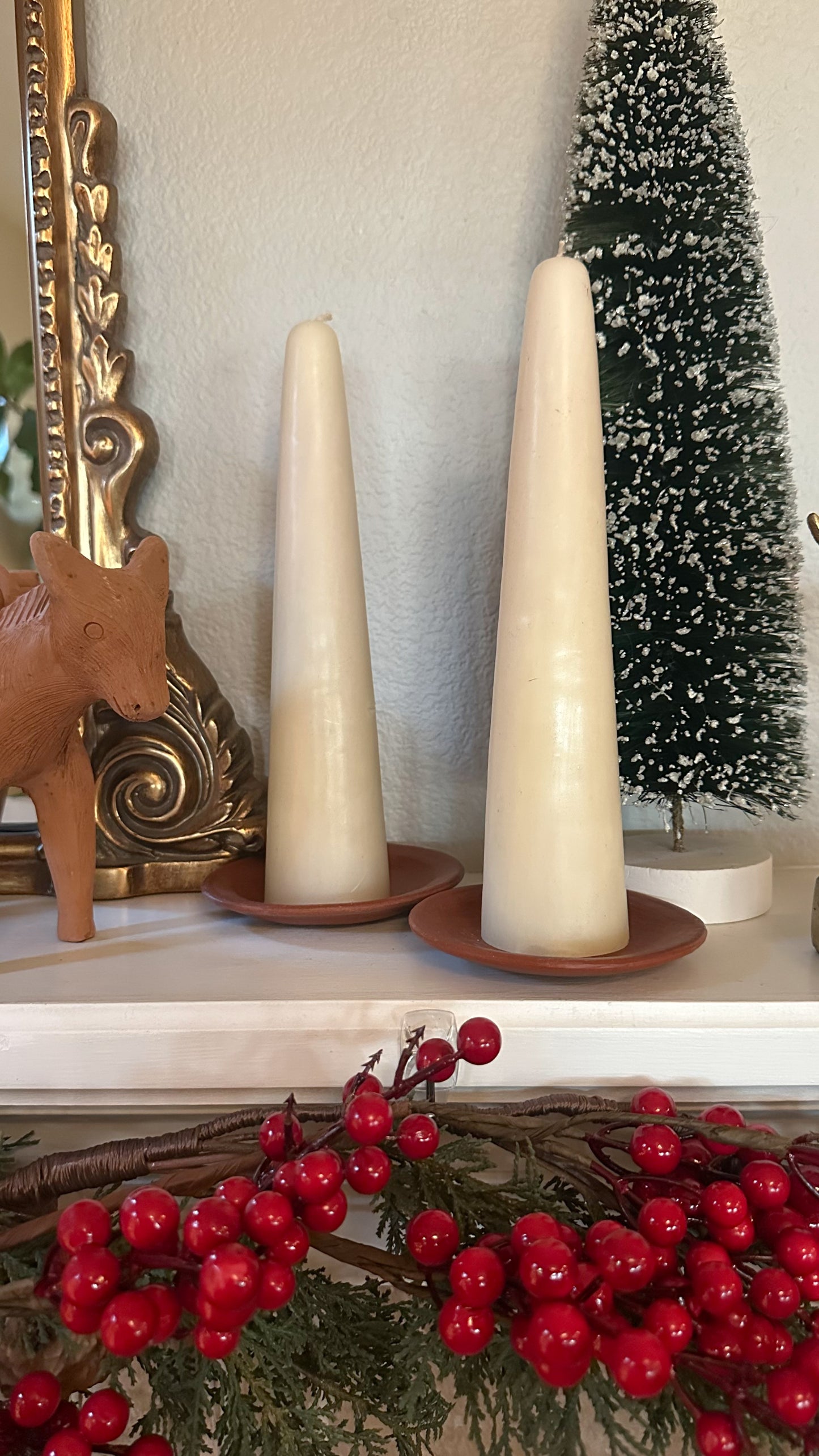 Blanca Beeswax Christmas Tree Candle